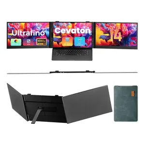 Monitor Portátil Cevaton S8 Pro de Tela Tripla Full HD para Notebooks