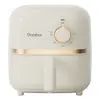 Mini Air Fryer Gaabor Fritadeira Elétrica S/ Óleo 1,4l 900w Cor Off-white e Rose Gold