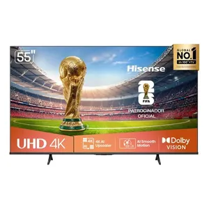 Hisense Smart TV 4K 55 Polegadas 55A6NV com Dolby Vision, HDR10, HLG, Dolby Gaming, Film Maker, DTS Virtual X, Compatibilidade Alexa e Google Home