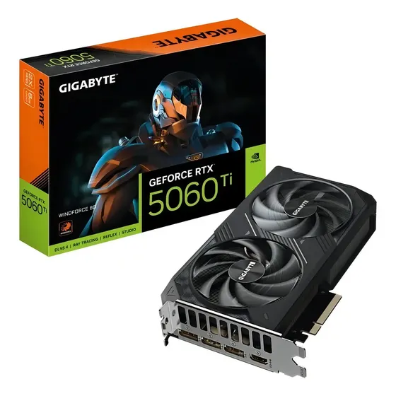 Placa Vídeo Gigabyte Geforce Rtx5060 Ti Windforce 8gb Gddr7
