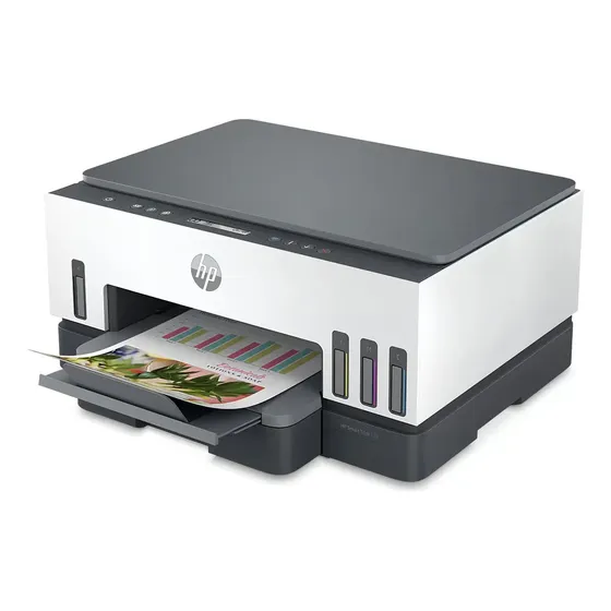 Impressora Multifuncional HP Smart Tank 724 Tanque de Tinta Colorida Wi-Fi Scanner Duplex Branco (2G9Q2A)