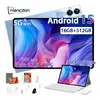 Tablet Android 15 12.8 Polegadas Full Hd 16gb Ram + 512gb 24mp/48mp Wifi 2.4/5g Com Capa Para Estudo E Trabalho Cor Azul Marca Hancdon