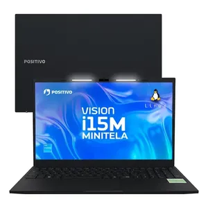Notebook Positivo Vision i15m Intel Core 3 N300 8gb 256gb Ssd Wi-fi 6 Linux - Tela 15,6 Full Hd Ips Antirreflexo – Minitela - Permite upgrade de memória RAM e SSD – Preto