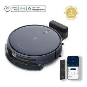 Robô Aspirador de Pó 4 em 1 Electrolux Wi-Fi MOP Passa Pano Seco e Úmido até 2h bateria App Inteligente e Base Carregamento Experience Sensor Antiqueda Experience ERB44 Bivolt
