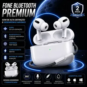 Fone de Ouvido TWS B Basto Fone-TWS Bluetooth Sem Fio Com Cancelamento de Ruído e Microfone