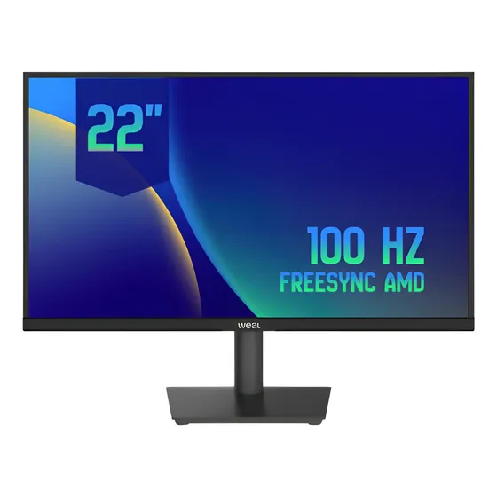 Monitor Weal 22 Va 100hz Full Hd Hdmi Vga Vesa Preto