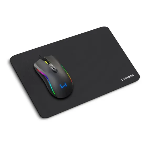 Kit Mouse 3600DPI 7 Botões RGB e Mousepad Armory Warrior - MO396