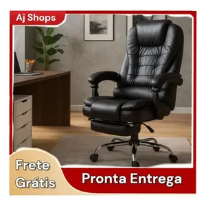 Cadeira de Escritório Aj Shops Ergonômica Giratória, com Apoio Lombar e Rodas