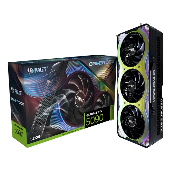 Placa De Vídeo Palit Rtx 5090 Gamerock 32gb Gddr7 512bits