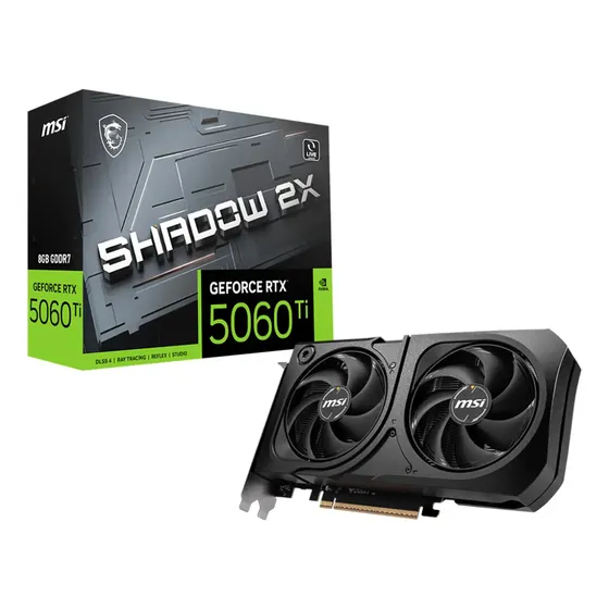 Placa De Video Geforce Nv Msi Rtx5060ti 8g Shadow 2xoc Plus