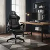 Cadeira Gamer Escritorio Giratória Reclinável Preta Vermelha