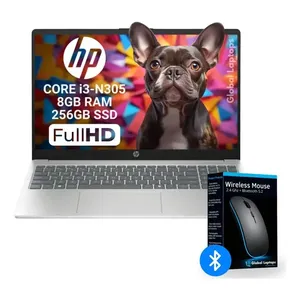 Hp Pavilion Core I3 N305 8 GB Ram 256 GB Ssd Tela 15,6 Fhd 1920 Px 1080 Px Intel Uhd Graphics inclui Windows instalado Fd0133 Com Presente