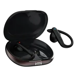 Fone De Ouvido Sem Fio Tws Graves Profundos Estéreo Esportes Preto