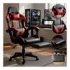Cadeira Escritório Gamer Ergonômica Reclinável Vermelha Giratoria Com Apoio dos Pés Led Tools