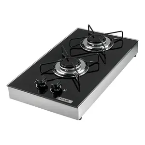 Cooktop De Mesa Portátil A Gás 2 Bocas Euro Preto Stelar