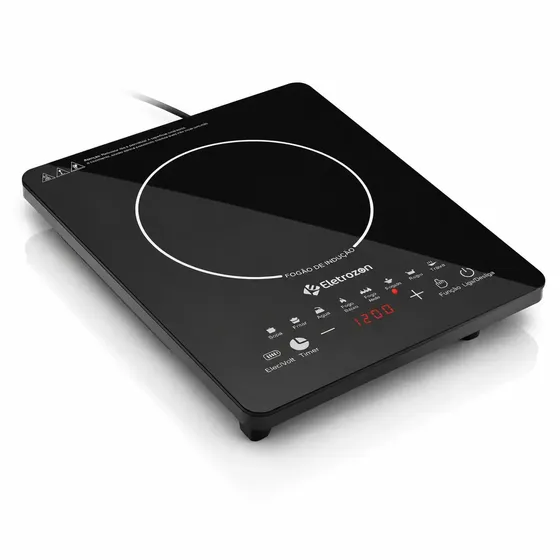 Fogão Cooktop Indução 1 Boca Painel Touch Screen Eletrozon Elt-2000 Ind