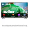 Smart TV LG UHD AI UA75 65 polegadas HDR10 Pro Processador α7 AI Ger8 webOS 25