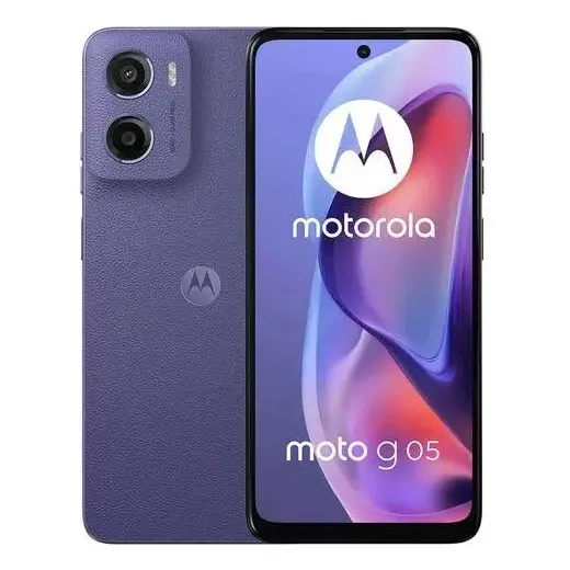 Smartphone Motorola Moto g05 - 128GB 12GB (4GB RAM + 8GB Ram Boost) e Camera 50MP com AI Bateria de 5200 mAh Tela 6.7" com Superbrilho - Violeta