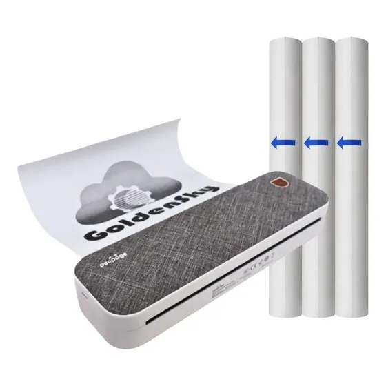 Impressora A4 Peripage A40 Bluetooth + 3 Rolos Papel Cor Cinza