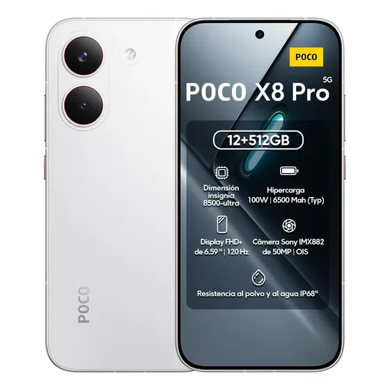 Xiaomi Poco X8 Pro 5g 512gb 12gb Global Prova D'água C/ Nfc