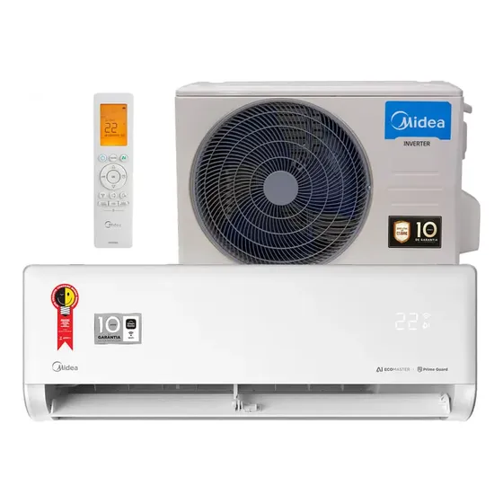 Ar Condicionado Split 12.000 Btus Inverter Ai Ecomaster Frio 42EZVCA12M5 38EZVCA12M5 Springer Midea Cor Branco