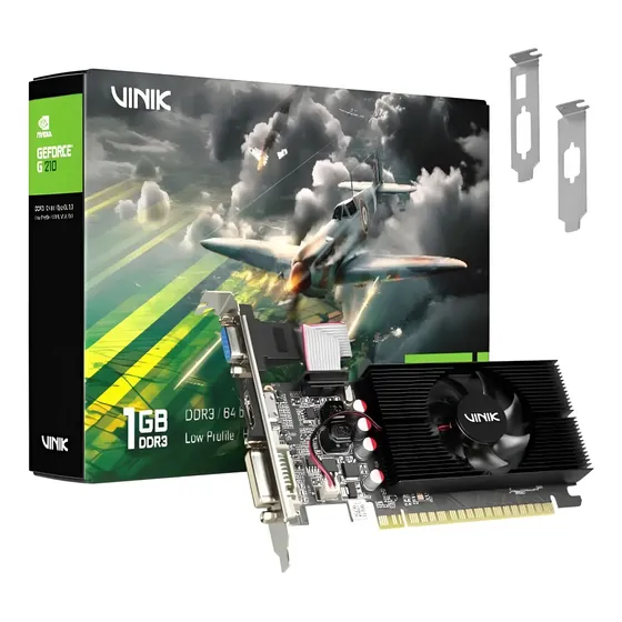 Placa de Vídeo Vinik Geforce G210 1GB DDR3 64Bits HDMI DVI VGA