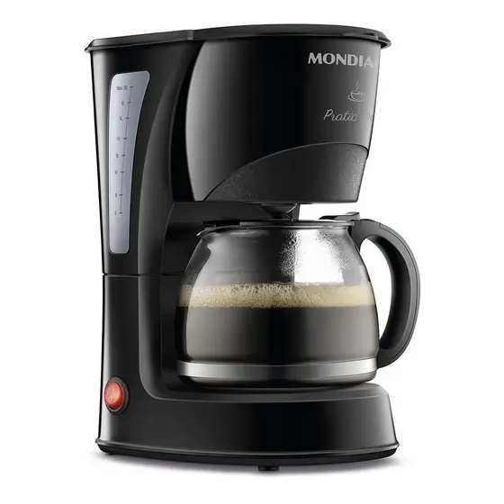 Cafeteira Elétrica Mondial Pratic 20 - Jarra De Vidro - Serve 20 Xícaras - Cn-01-20x - Preto/prata