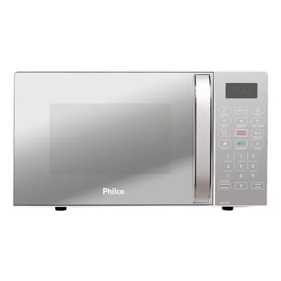 Micro-ondas Philco PMO23EB Limpa Fácil 20 Litros Potência de 1100W Cor Branco