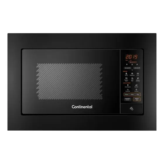 Micro-ondas De Embutir Mc2ep Com Tira Odor Preto Continental