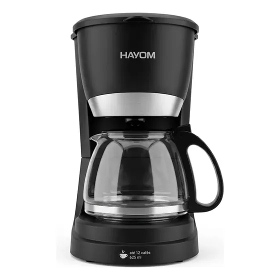 Cafeteira Elétrica Jarra De Vidro 625ml 127v 640w Home Pro Preto 127v