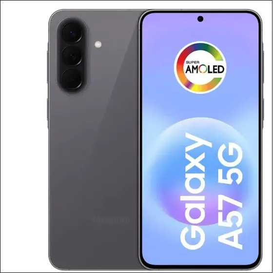 Celular Samsung Galaxy A57 5G 256GB, 8GB RAM, Recursos AI - Cinza