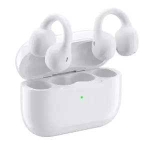 Fone Bluetooth E86 Pro Clip On Aberto Esportivo 48h Bateria Branco