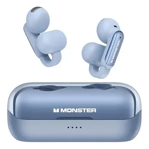 Fones de ouvido sem fio Monster E62 Fones de ouvido Bluetooth para jogadores com microfone HD integrado, fones de ouvido esportivos Ipx6 à prova d'água, clipe de ouvido