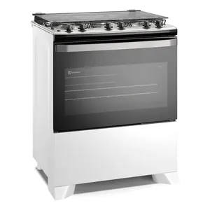 Fogão 5 bocas Electrolux Branco Efficient Mesa Inox, PerfectCook e VaporBake® (FE5IW) Bivolt