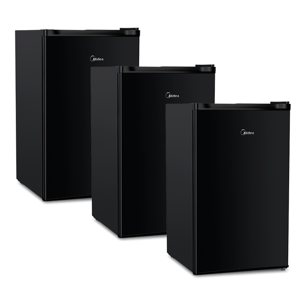 Kit Frigobar 124 Litros Black Edition Inverter Bivolt Midea - 3 Unidades MDRD181FGD303x3 - Bivolt