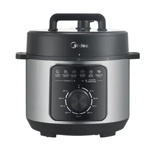 Panela Elétrica de Pressão Midea 4L PPM  | Preto/Inox (220 V)