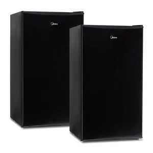 Kit Frigobar 93 Litros Black Edition Inverter Bivolt Midea - 2 Unidades MDRD142FGD303x2 - Bivolt