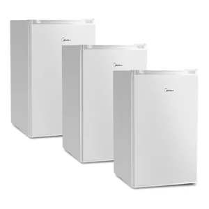Kit Frigobar Branco 124 Litros Inverter Bivolt Midea - 3 unidades MDRD181FGD013x3 - Bivolt