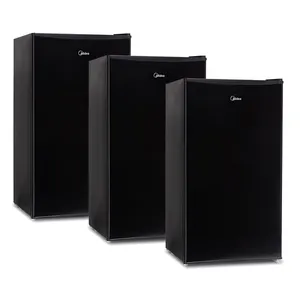 Kit Frigobar 93 Litros Black Edition Inverter Bivolt Midea- 3 Unidades MDRD142FGD303x3 - Bivolt