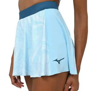 Saia de Tennis Feminina Mizuno Charge Printed Flying M Azul