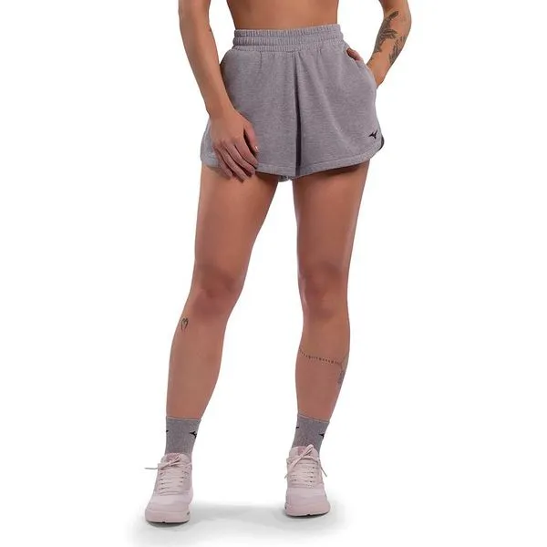 Shorts Casual Feminino Mizuno Heritage 2 EG Cinza