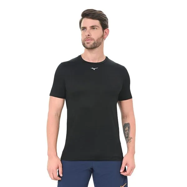 Camiseta de Treino Masculina Mizuno Core P Preto
