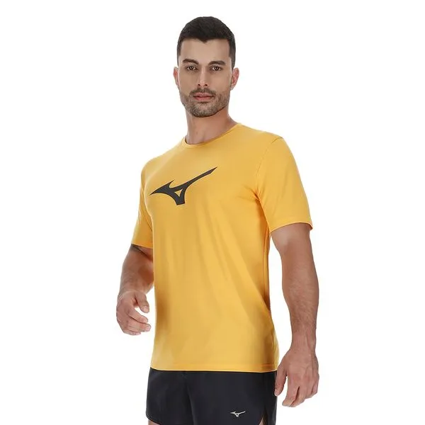 Camiseta de Treino Masculina Mizuno Run Spark M Amarelo