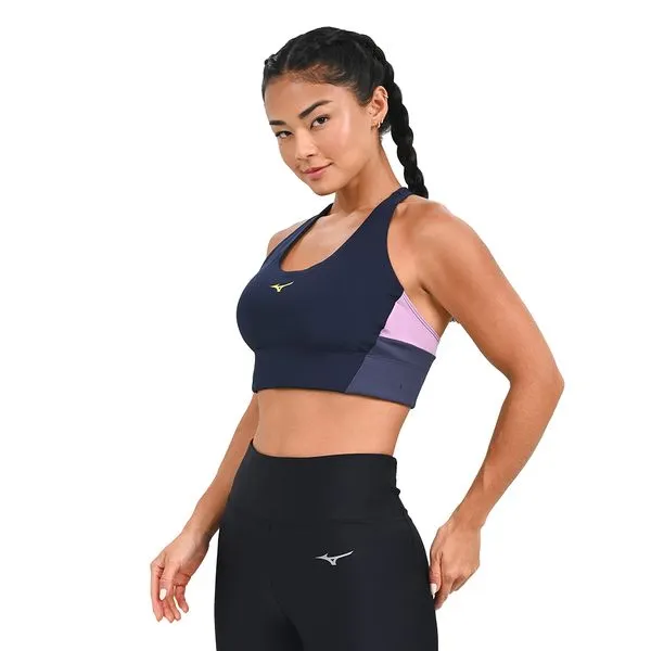 Top de Corrida Mizuno Soul Fit Feminino G Azul