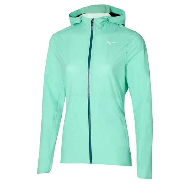 Jaqueta de Corrida Feminina Mizuno Waterproof 20K P Verde