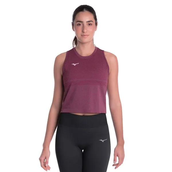 Regata Cropped de Treino Mizuno Soul Fit 3 Feminina M Roxo