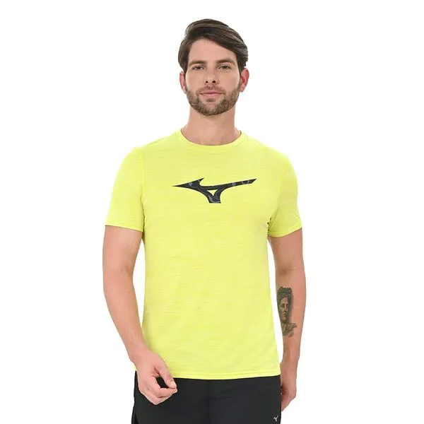 Camiseta de Treino Masculina Mizuno Core Run Bird M Amarelo