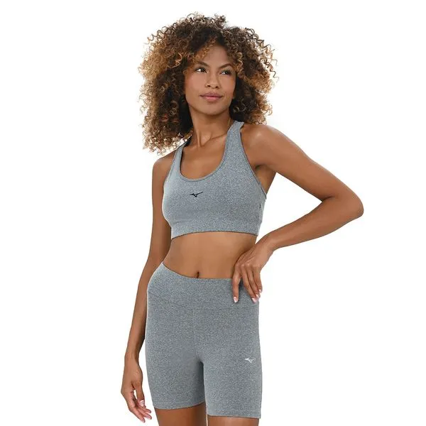 Top de Corrida Mizuno Essence Feminino M Cinza