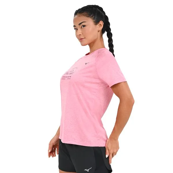 Camiseta de Treino Feminina Mizuno Trail M Rosa