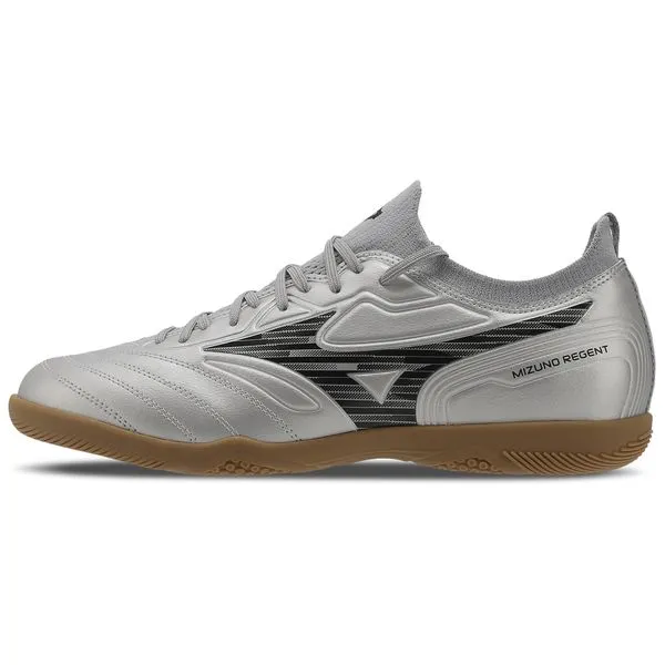 Chuteira Futsal Mizuno Regent IN 37 Prata